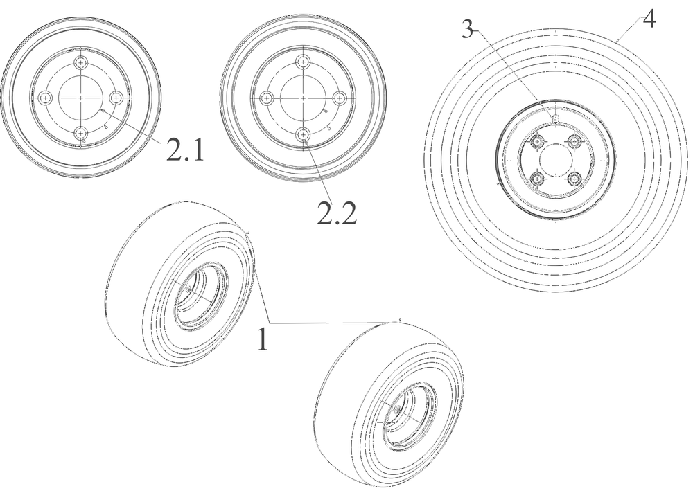 Wheel - Rear Diagram and Parts List for 2022 Yard Machines Lawn Tractor